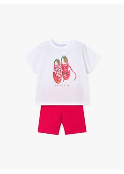 Mayoral Komplet t-shirt i legginsy 3731 Biały Regular Fit ze sklepu MODIVO w kategorii Komplety dziewczęce - zdjęcie 188127091