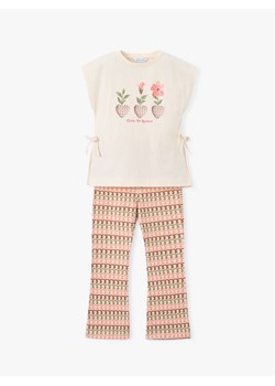 Mayoral Komplet top i legginsy 3728 Beżowy Regular Fit ze sklepu MODIVO w kategorii Komplety dziewczęce - zdjęcie 188127160