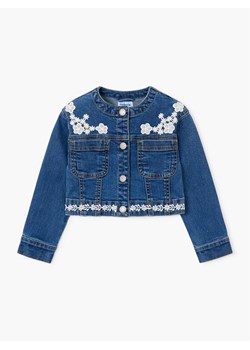 Mayoral Kurtka jeansowa 3453 Granatowy Cropped Fit ze sklepu MODIVO w kategorii Kurtki dziewczęce - zdjęcie 188127190