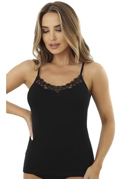 Czarny podkoszulek damski z koronką Prue, Kolor czarny, Rozmiar L, EMILI ze sklepu Primodo w kategorii Podkoszulki i halki - zdjęcie 188127891