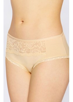 Figi damskie z wyższym stanem beżowe 54/1-90/218, Kolor beżowy, Rozmiar S, Miss Fabio ze sklepu Intymna w kategorii Majtki damskie - zdjęcie 188127911