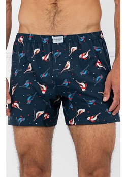 Bawełniane bokserki męskie Remiz BIS, Kolor granatowy-wzór, Rozmiar M, Italian Fashion ze sklepu Primodo w kategorii Majtki męskie - zdjęcie 188127951
