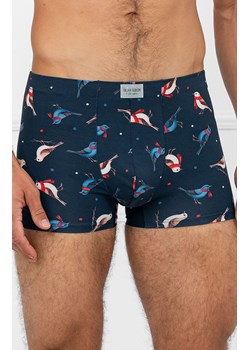Bawełniane bokserki męskie Remiz, Kolor granatowy-wzór, Rozmiar S, Italian Fashion ze sklepu Primodo w kategorii Majtki męskie - zdjęcie 188127953
