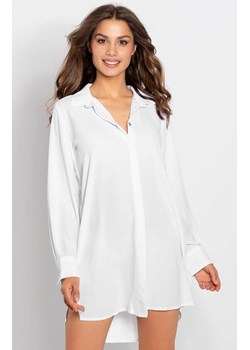 Elegancka biała koszula nocna oversize Bella, Kolor biały, Rozmiar S/M, Momenti per me ze sklepu Intymna w kategorii Koszule nocne - zdjęcie 188128051