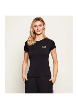 EA7 T-shirt | Slim Fit ze sklepu Gomez Fashion Store w kategorii Bluzki damskie - zdjęcie 188128841