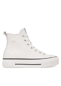 Trampki KARL LAGERFELD Kampus Max KL60456 Biały ze sklepu eobuwie.pl w kategorii Trampki damskie - zdjęcie 188129084