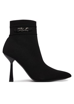 KARL LAGERFELD Botki Pandara KL31346A Czarny ze sklepu MODIVO w kategorii Botki - zdjęcie 188130211