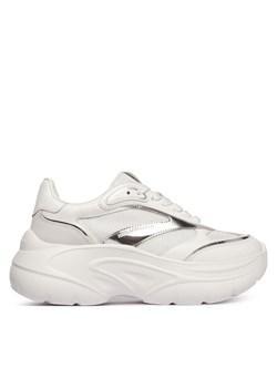 KARL LAGERFELD Sneakersy Kontour Wedge KL68016 Biały ze sklepu MODIVO w kategorii Buty sportowe damskie - zdjęcie 188130302