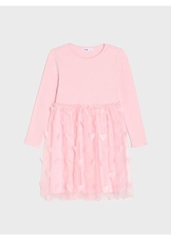 Sinsay - Sukienka babydoll z tiulowym dołem - różowy ze sklepu Sinsay w kategorii Sukienki dziewczęce - zdjęcie 188132932