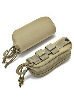 Taktyczne etui na okulary - KHAKI mocne z karabińczykiem ET-137B ze sklepu Stylion w kategorii Etui - zdjęcie 188133082