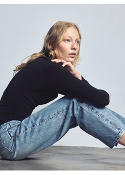Reserved - Jeansy wide leg z aplikacją - niebieski ze sklepu Reserved w kategorii Jeansy damskie - zdjęcie 188134063