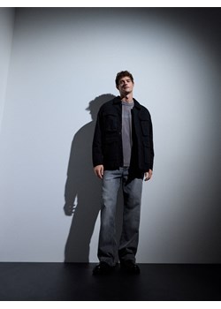 Reserved - Kurtka sherpa z kołnierzem - czarny ze sklepu Reserved w kategorii Kurtki męskie - zdjęcie 188134100