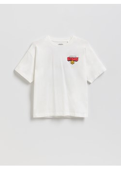 Reserved - T-shirt Brawl Stars - złamana biel ze sklepu Reserved w kategorii T-shirty chłopięce - zdjęcie 188134573