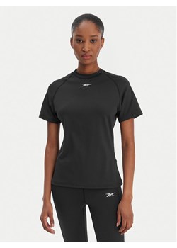 Reebok Koszulka techniczna RK25605CCW Czarny Slim Fit ze sklepu MODIVO w kategorii Bluzki damskie - zdjęcie 188134634