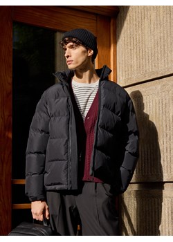 Reserved - Pikowana kurtka z chowanym kapturem - czarny ze sklepu Reserved w kategorii Kurtki męskie - zdjęcie 188134902