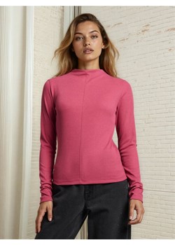 Sinsay - Prążkowana bluzka z zabudowanym dekoltem z domieszką wiskozy - Inny ze sklepu Sinsay w kategorii Bluzki damskie - zdjęcie 188135154