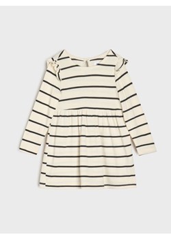 Sinsay - Sukienka dresowa w paski - kremowy ze sklepu Sinsay w kategorii Sukienki dziewczęce - zdjęcie 188135162