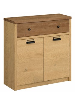 Komoda z szafką loft dąb cremona + dąb lefkas A2-W53 ze sklepu Edinos.pl w kategorii Komody - zdjęcie 188135201