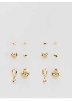 Reserved - Zestaw kolczyków - złoty ze sklepu Reserved w kategorii Kolczyki - zdjęcie 188135720