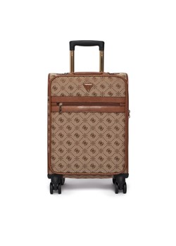 Walizka kabinowa Guess Melinda Logo TWLP99 02983 Beżowy ze sklepu eobuwie.pl w kategorii Walizki - zdjęcie 188136302