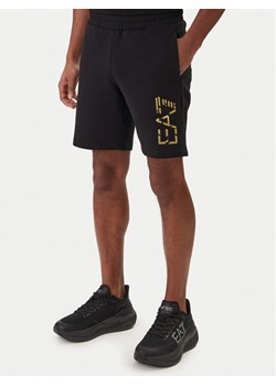EA7 Emporio Armani Szorty sportowe 7M001564 AF17787 Czarny Regular Fit ze sklepu MODIVO w kategorii Spodenki męskie - zdjęcie 188137884