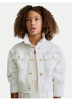 Mayoral Kurtka jeansowa 6407 Écru Regular Fit ze sklepu MODIVO w kategorii Kurtki dziewczęce - zdjęcie 188137940