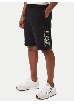 EA7 Emporio Armani Szorty sportowe 7M001329 AF17787 Czarny Regular Fit ze sklepu MODIVO w kategorii Spodenki męskie - zdjęcie 188137950