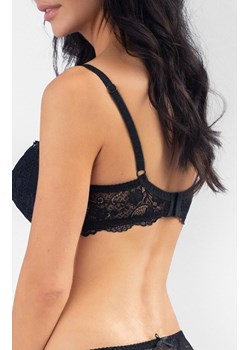 Biustonosz balkonetka koronkowa push-up czarna 322.01 Karina, Kolor czarny, Rozmiar 75B, KLEO ze sklepu Primodo w kategorii Biustonosze - zdjęcie 188138290