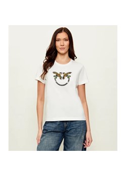 Pinko T-shirt QUENTIN | Regular Fit ze sklepu Gomez Fashion Store w kategorii Bluzki damskie - zdjęcie 188138933