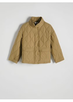 Reserved - Pikowana kurtka oversize - oliwkowy ze sklepu Reserved w kategorii Kurtki damskie - zdjęcie 188138973