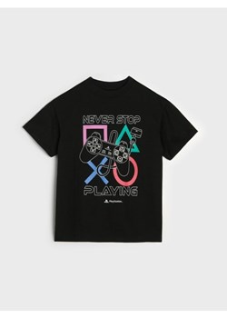 Sinsay - Bawełniana koszulka Playstation - czarny ze sklepu Sinsay w kategorii T-shirty chłopięce - zdjęcie 188139973