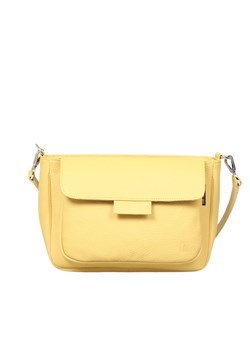 żółta torebka damska skórzana na ramię, model Anna ze sklepu Słoń Torbalski w kategorii Listonoszki - zdjęcie 188140542