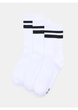 Sinsay - Długie skarpetki OEKO-TEX 3 pack - biały ze sklepu Sinsay w kategorii Skarpetki męskie - zdjęcie 188140893