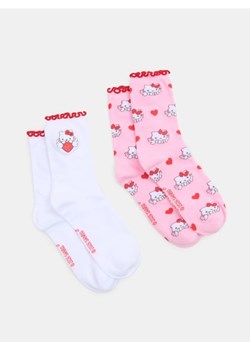 Sinsay - Długie skarpety 2 pack Hello Kitty - wielobarwny ze sklepu Sinsay w kategorii Skarpetki damskie - zdjęcie 188140912