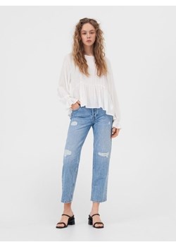 Sinsay - Bluzka damska - kremowy ze sklepu Sinsay w kategorii Bluzki damskie - zdjęcie 188141220