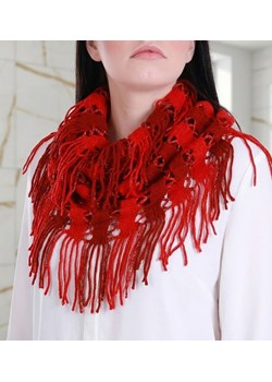 Bordowy szal komin apaszka /H2 S40 T0/ ze sklepu Pantofelek24.pl w kategorii Szaliki i chusty damskie - zdjęcie 188141250