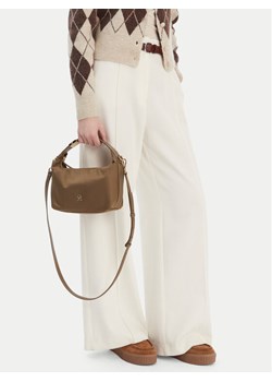 Torebka Tommy Hilfiger Th Go Crossover Nylon AW0AW18164 Brązowy ze sklepu eobuwie.pl w kategorii Torby Shopper bag - zdjęcie 188141361
