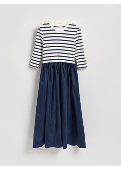 Reserved - Bawełniana sukienka midi - wielobarwny ze sklepu Reserved w kategorii Sukienki - zdjęcie 188141651