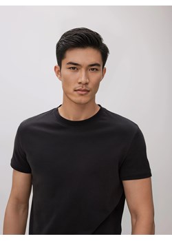 Reserved - T-shirt slim fit - ciemnoszary ze sklepu Reserved w kategorii T-shirty męskie - zdjęcie 188142030