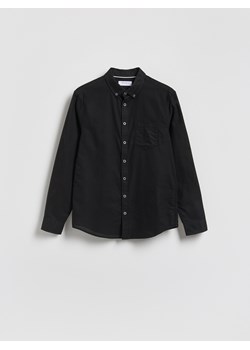 Reserved - Bawełniana koszula slim fit - czarny ze sklepu Reserved w kategorii Koszule męskie - zdjęcie 188142692