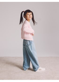 Reserved - Kardigan z dodatkiem wiskozy - pastelowy róż ze sklepu Reserved w kategorii Swetry dziewczęce - zdjęcie 188142700