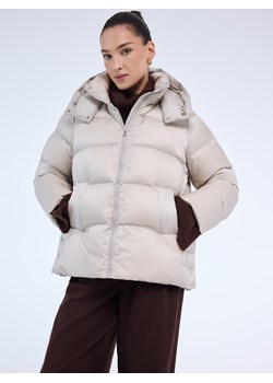 Mohito - Puchowa beżowa kurtka - beżowy ze sklepu Mohito w kategorii Kurtki damskie - zdjęcie 188142850