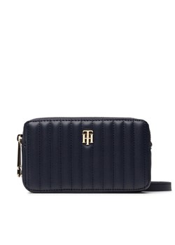 Torebka Tommy Hilfiger Th Timeless Camer Bag Quilted AW0AW13143 Granatowy ze sklepu eobuwie.pl w kategorii Listonoszki - zdjęcie 188142934