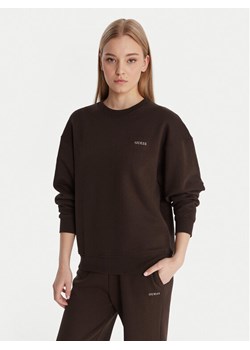 Guess Bluza V6RQ13 K9V31 Brązowy Regular Fit ze sklepu MODIVO w kategorii Bluzy damskie - zdjęcie 188143064