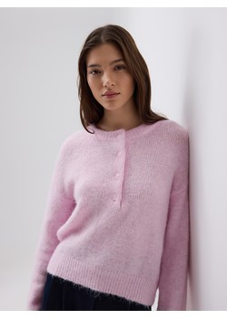 Reserved - Sweter z domieszką wełny - pastelowy róż ze sklepu Reserved w kategorii Swetry damskie - zdjęcie 188143702
