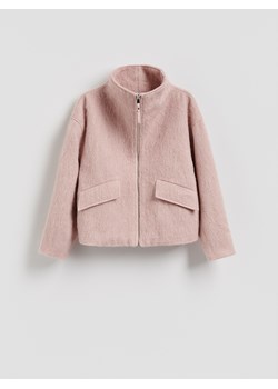 Reserved - Kurtka z wełną - pastelowy róż ze sklepu Reserved w kategorii Kurtki damskie - zdjęcie 188143723