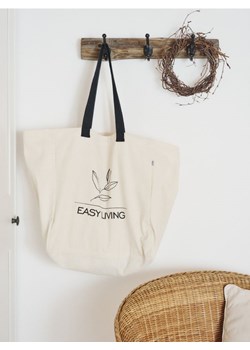 Sinsay - Torba shopper - kremowy ze sklepu Sinsay w kategorii Torby materiałowe - zdjęcie 188145292