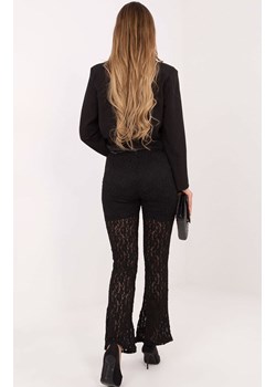 Czarne spodnie damskie koronkowe IT-SP-9960.78, Kolor czarny, Rozmiar uniwersalny, ITALY MODA ze sklepu Primodo w kategorii Spodnie damskie - zdjęcie 188146013