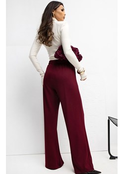 Spodnie dresowe damskie bordowe RV-DR-A1062.48, Kolor bordowy, Rozmiar S/M, Rue Paris ze sklepu Primodo w kategorii Spodnie damskie - zdjęcie 188146050