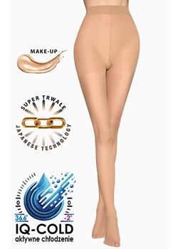 Rajstopy damskie aktywnie chłodzące z efektem gołych nóg cieliste ICE 15 DEN, Kolor cielisty, Rozmiar 2, Marilyn ze sklepu Primodo w kategorii Rajstopy - zdjęcie 188146102